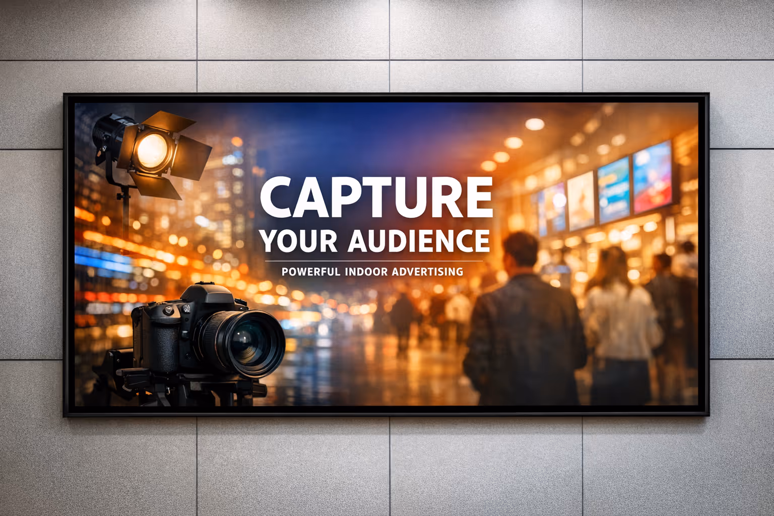 Advertising indoor digital signage screens powered by Disign