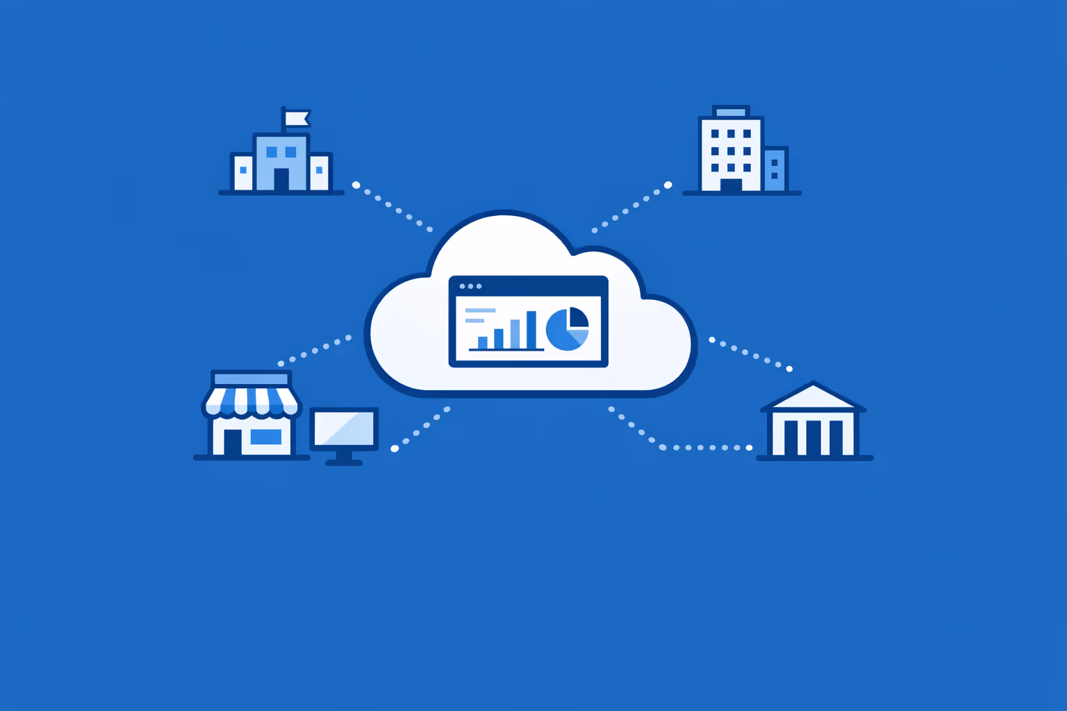 Cloud-Dashboard für digitales Signage, das die Einführung von Multi-Standorten-Kampagnen, den Zustand der Bildschirme und eine konsistente Markenpräsenz an verschiedenen Standorten zeigt