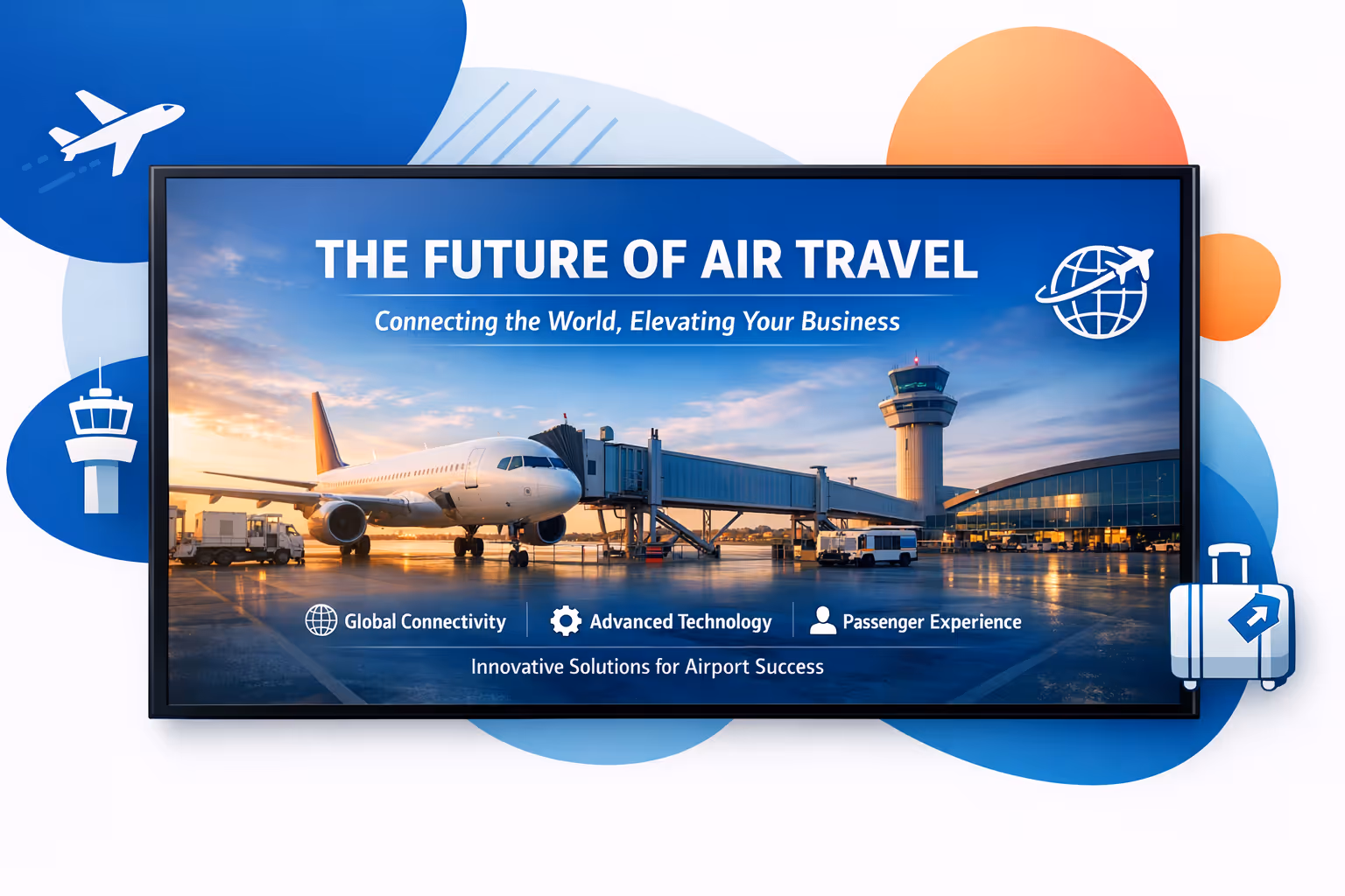 Flughafen-affichage dynamique-Bildschirme zeigen Passagierinformationen an, betrieben von Disign