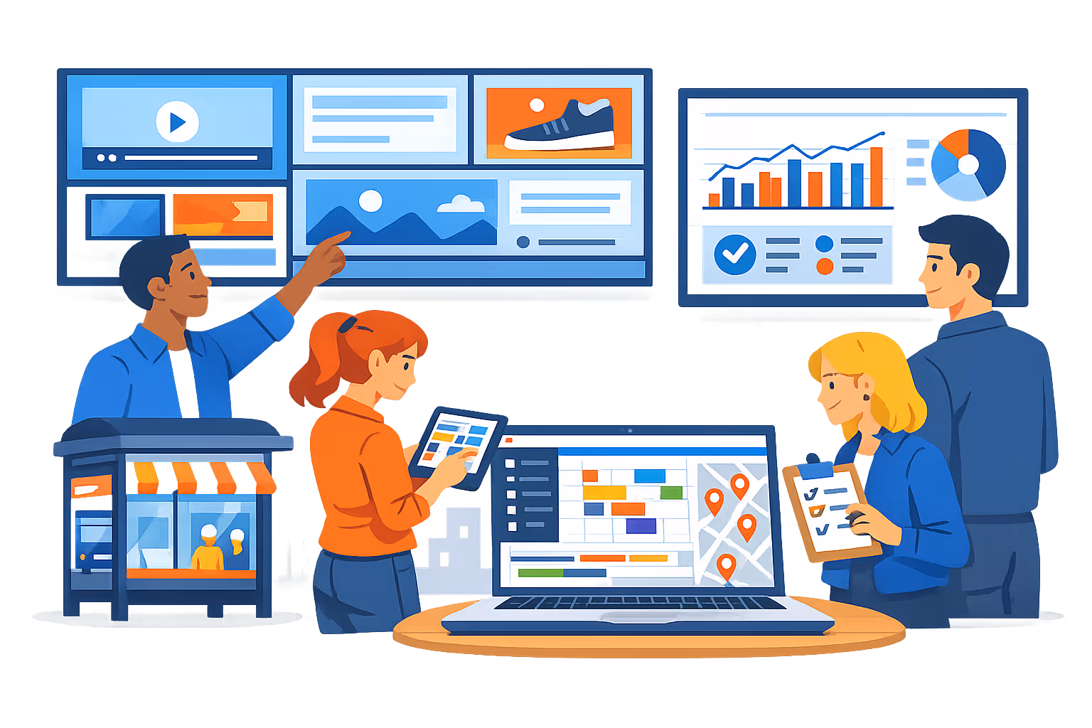 Disign consultation for digital out of home dooh digital signage