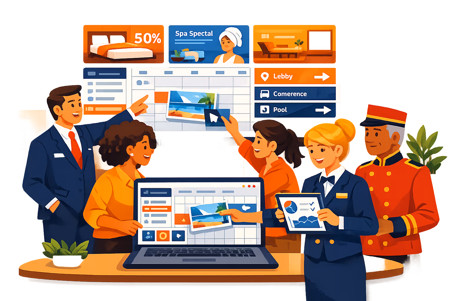 Hotel digital signage consultation with Disign