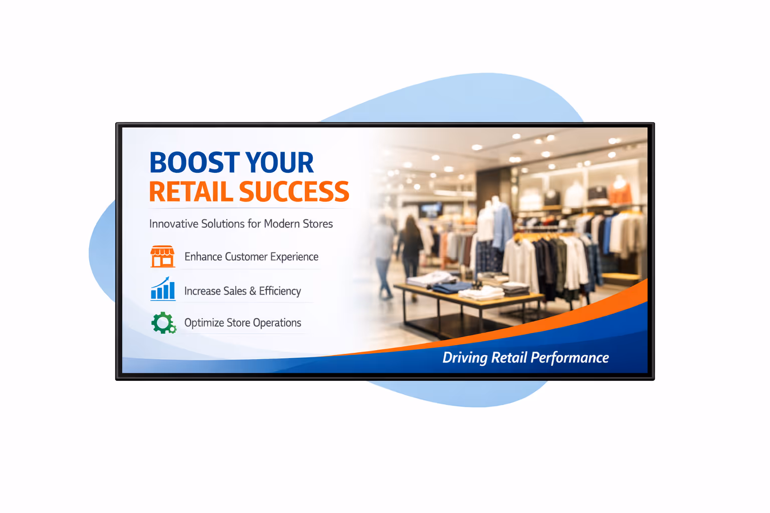 Retail digital signage scheduling dashboard for multi-store content management and screen monitoring