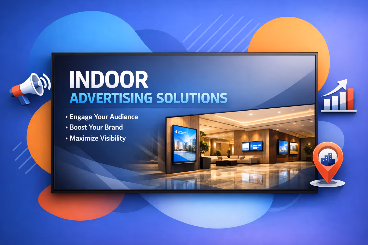 Advertising indoor digital signage screens running high-impact campaigns with Disign