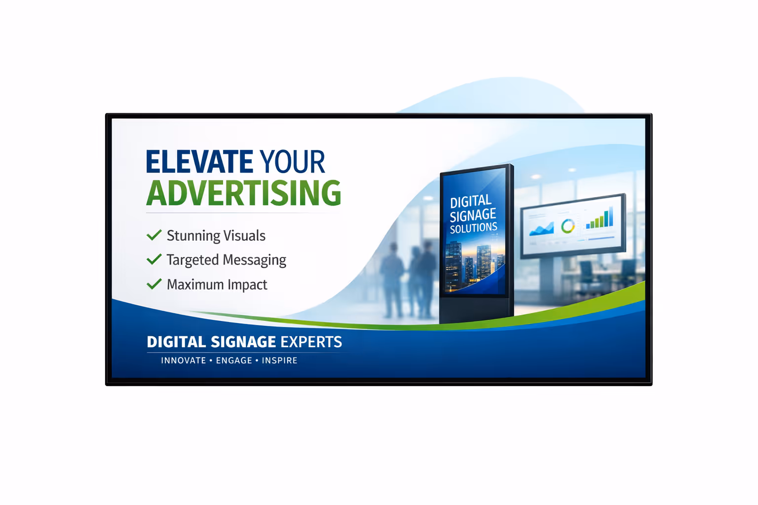 Advertising indoor digital signage dashboard for campaign scheduling, screen monitoring, and multi location content control