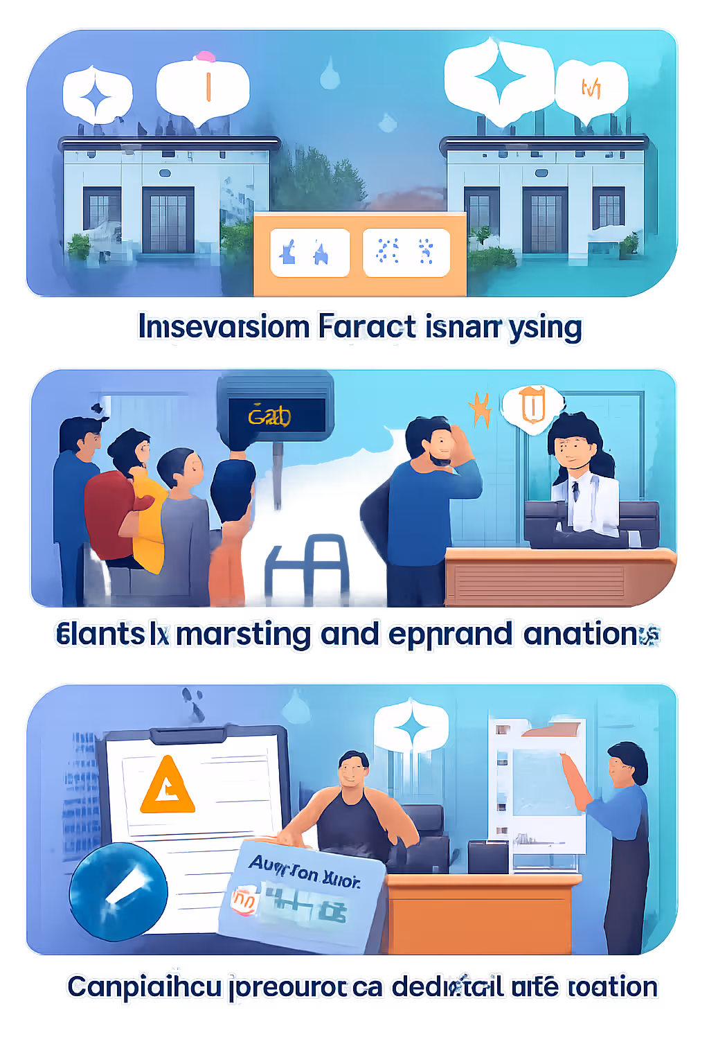 Banking digital signage challenges in a branch: unclear queue guidance, inconsistent service updates, and outdated customer information