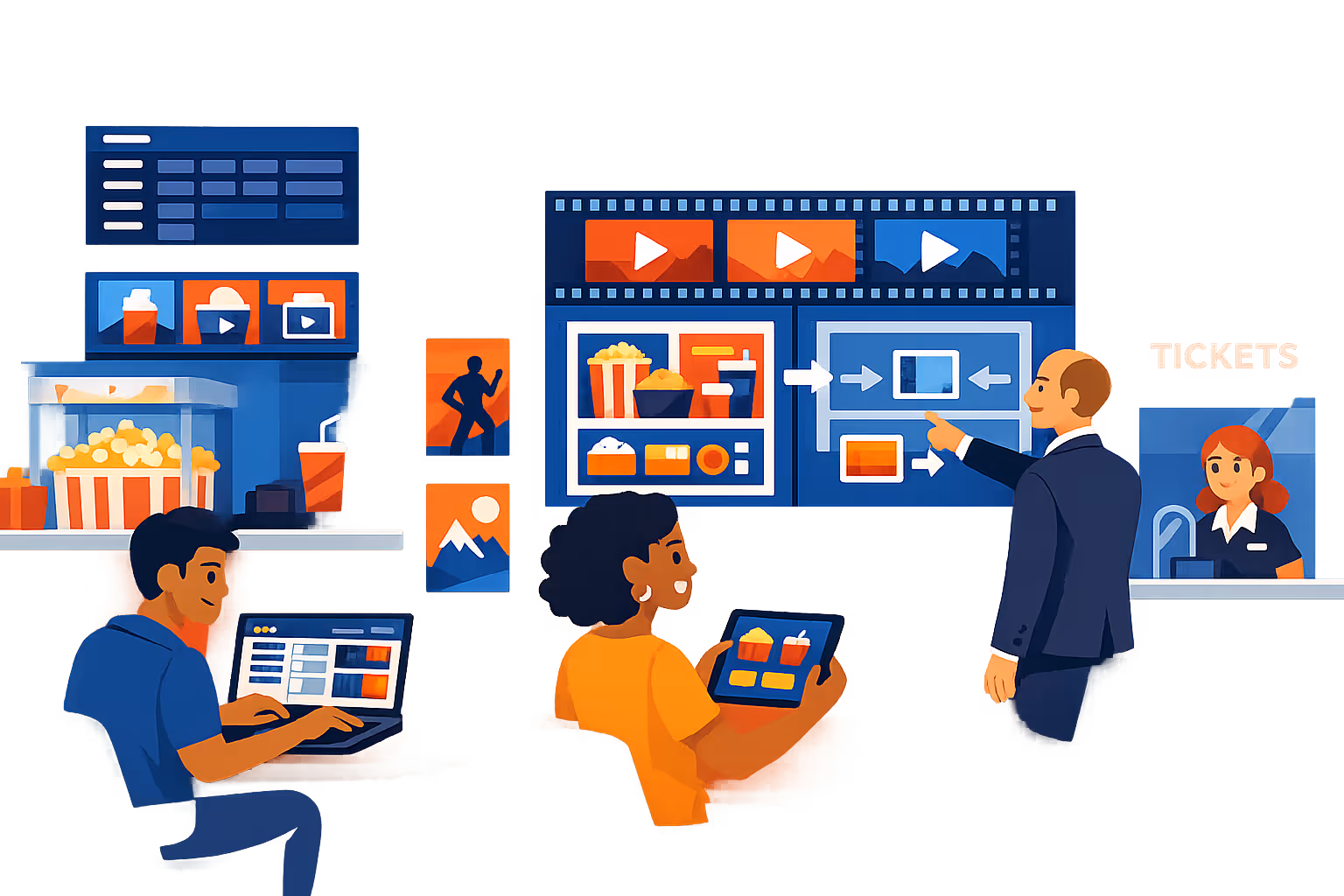 Cinema digital signage consultation with Disign