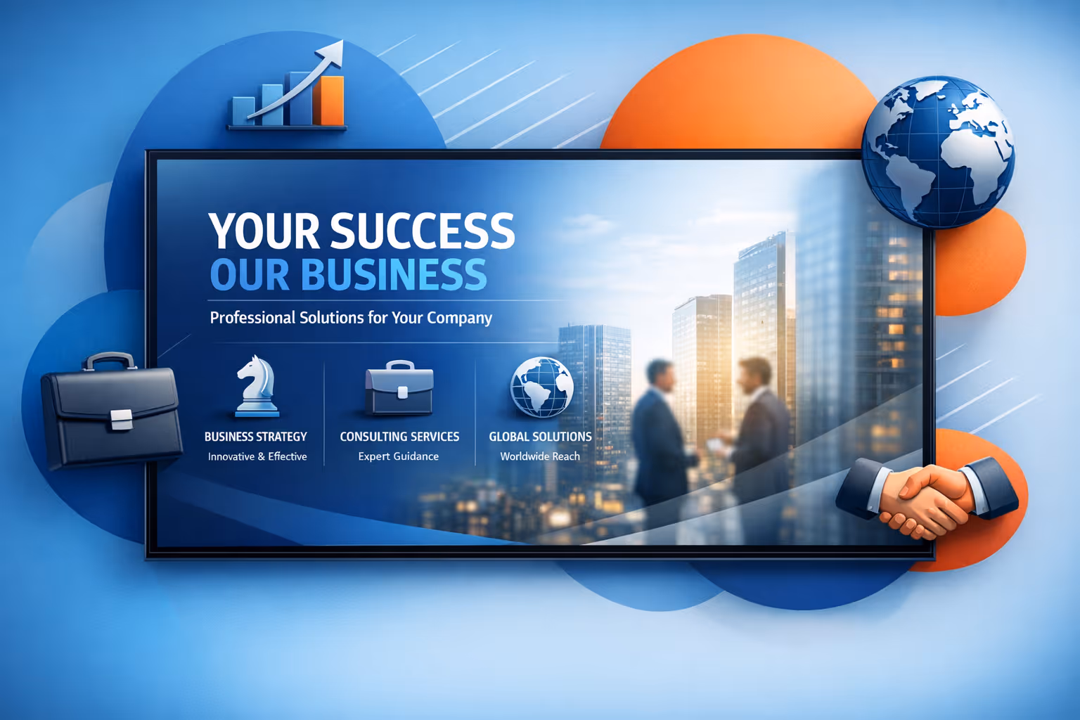 Corporate digital signage displays in an office environment powered by Disign