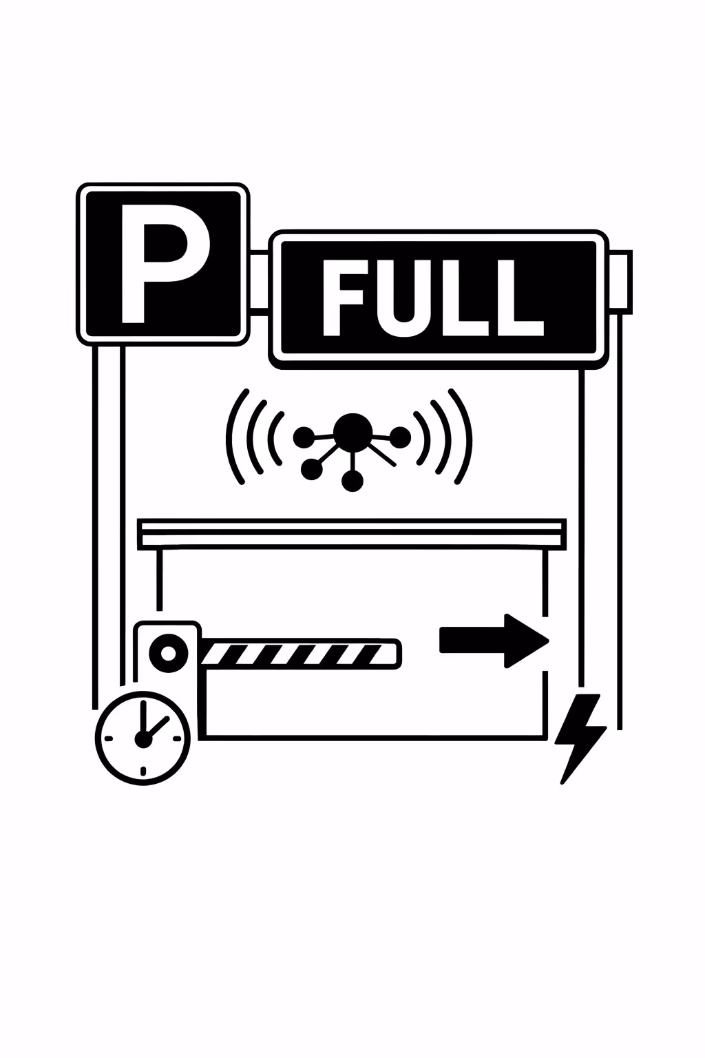 Real time parking digital signage updates managed centrally with Disign
