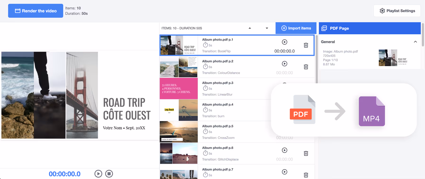 PDF to video tool