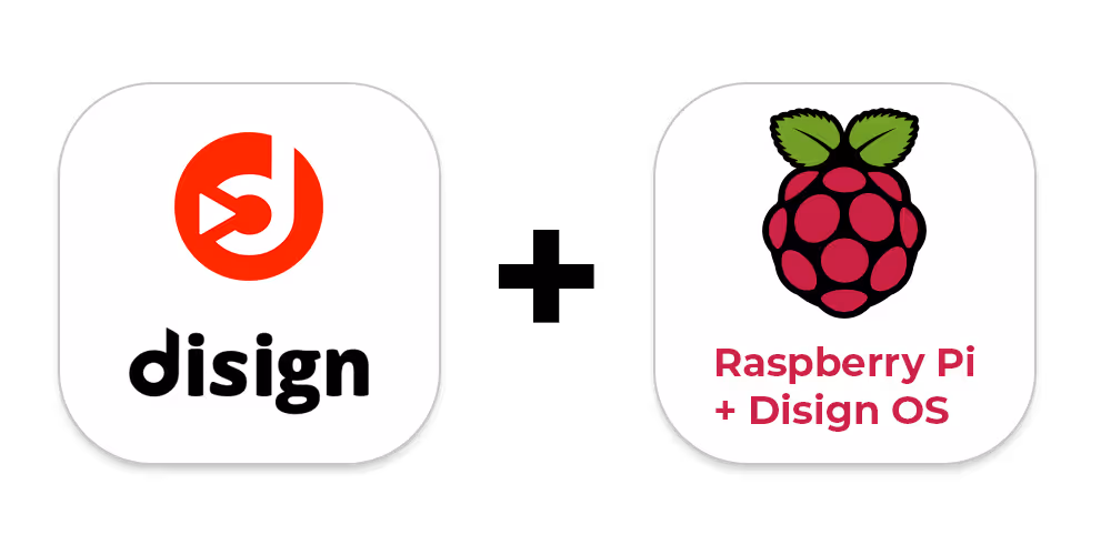 Disign CMS with Raspberry Pi players using Disign OS for digital signage