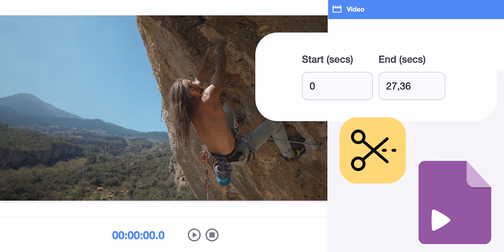 Trim video tool