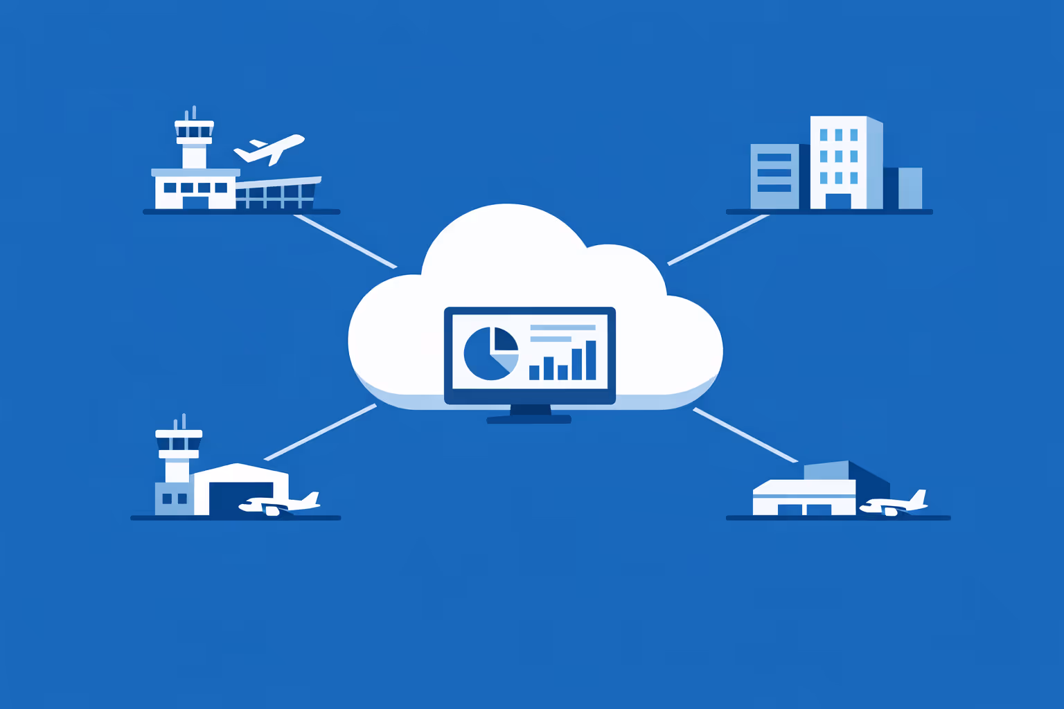 Cartelería digital de aeropuerto gestionada a través de múltiples terminales y aeropuertos desde un único panel de control en la nube