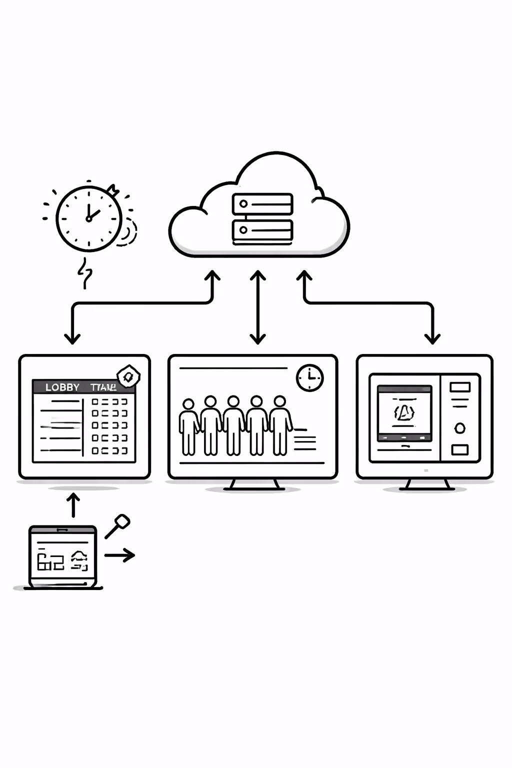 Pantallas de affichage dynamique bancario en una sucursal impulsadas por Disign
