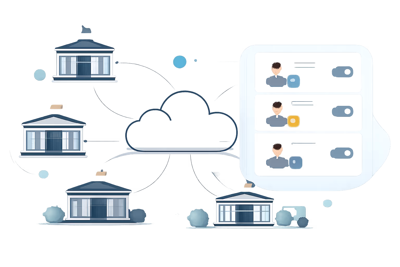 Desafíos del affichage dynamique bancario en una sucursal: orientación de filas poco clara, actualizaciones de servicio inconsistentes e información al cliente desactualizada.