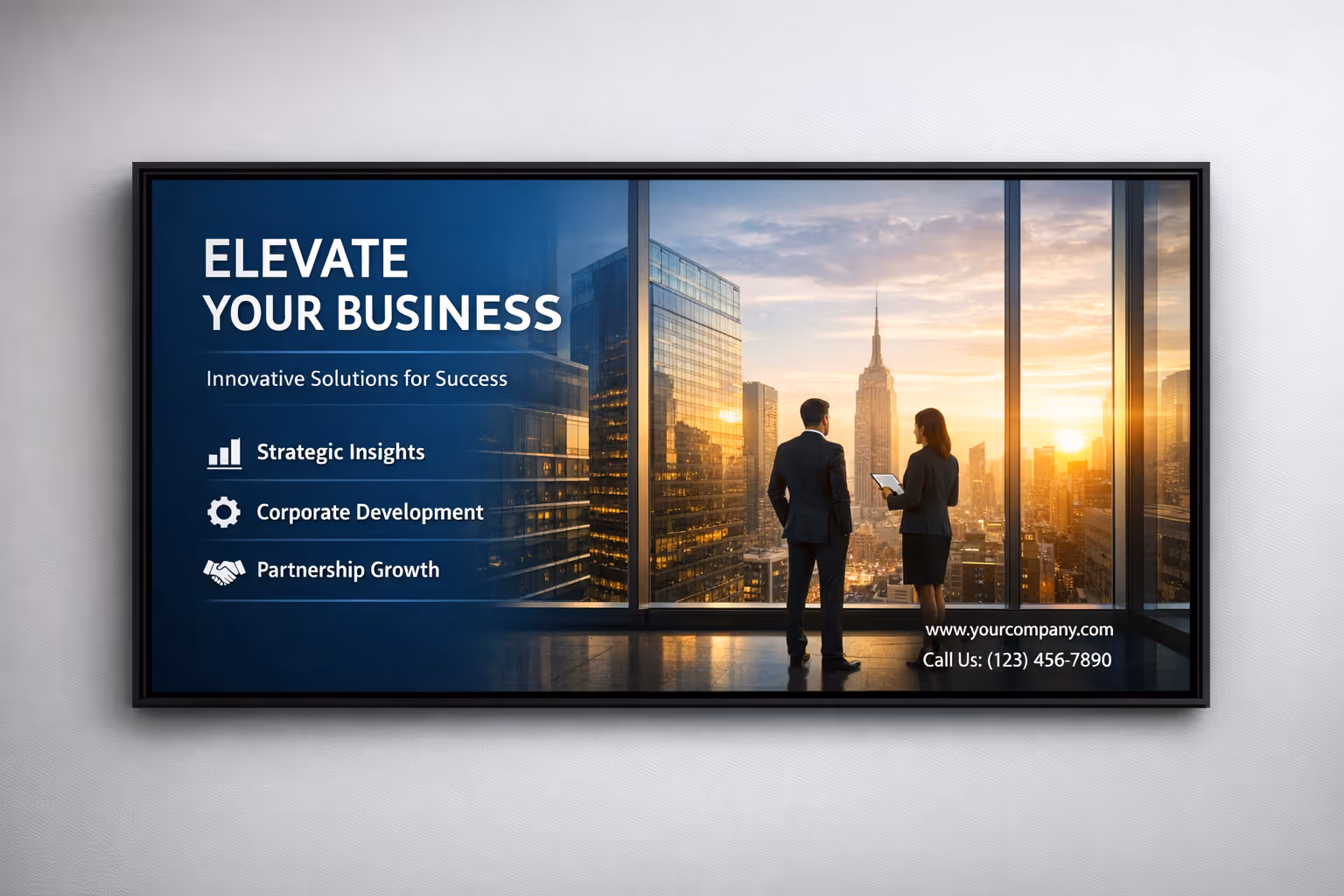 Corporate digital signage on secure in-branch screens with Disign