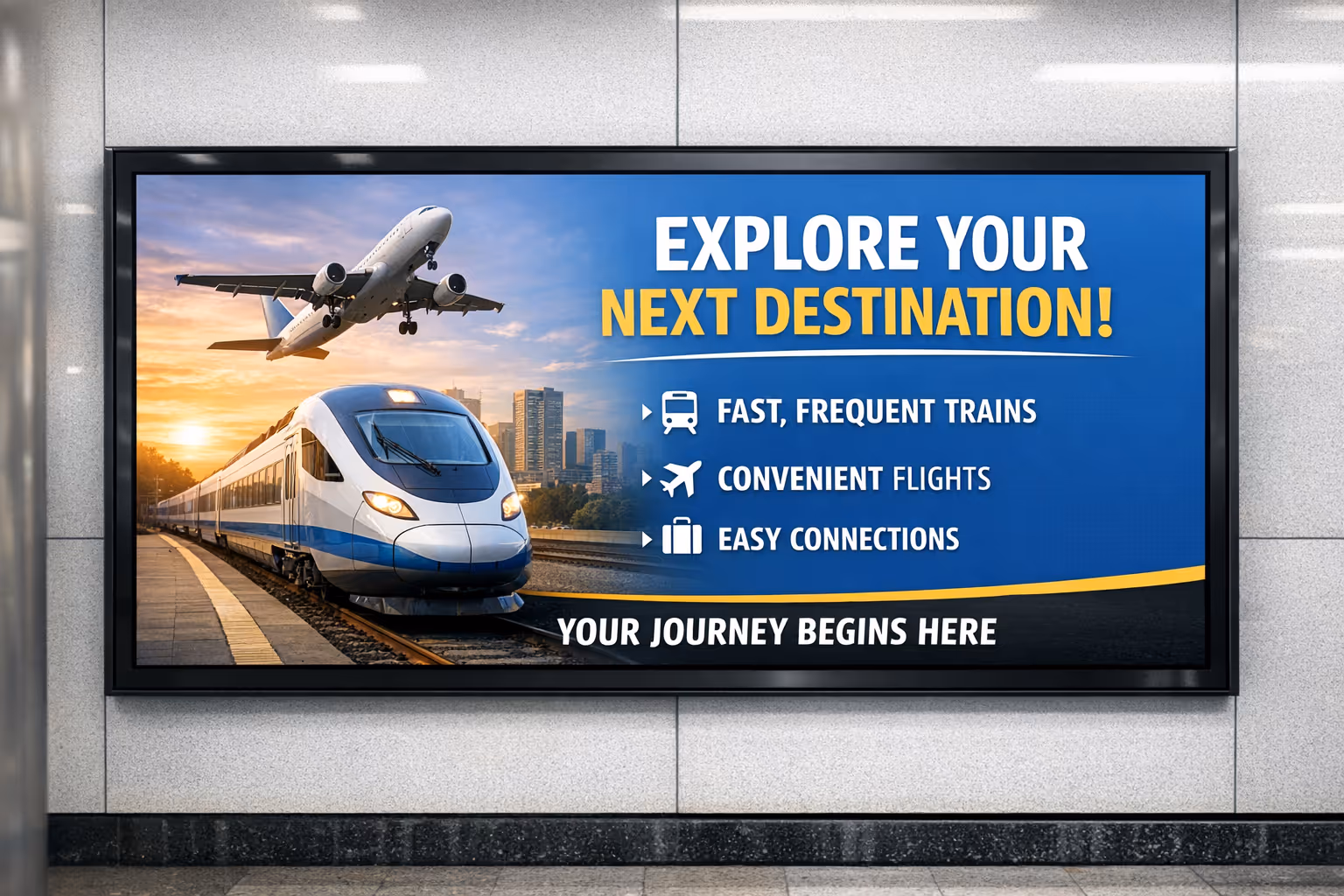 Transportation digital signage across terminals and stations with Disign