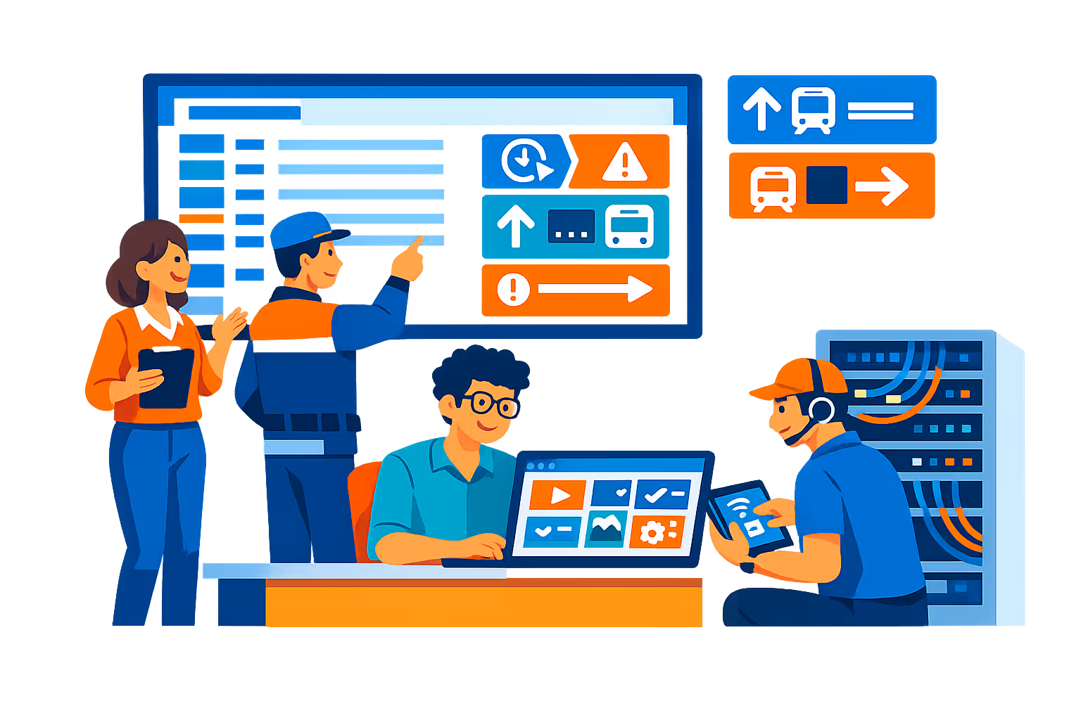 Disign transportation digital signage free trial and onboarding
