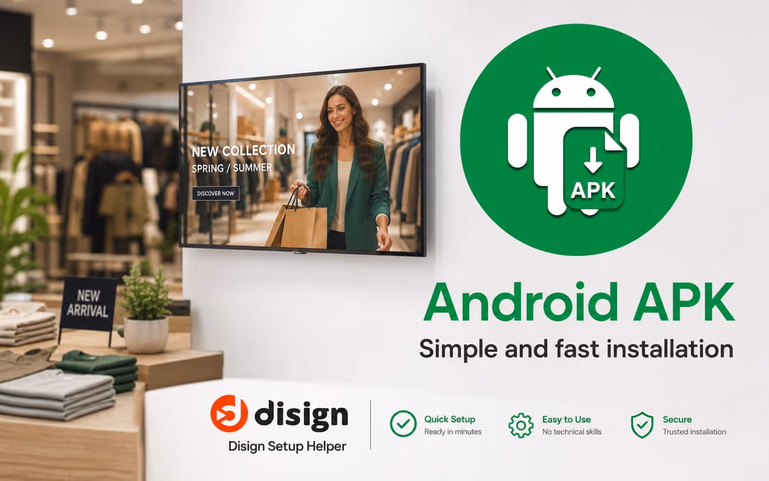 Digital signage APK on Android TV and devices