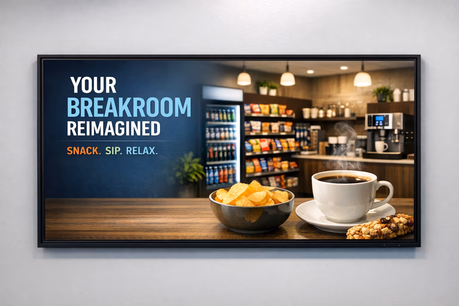 Breakroom digital signage on secure in-branch screens with Disign