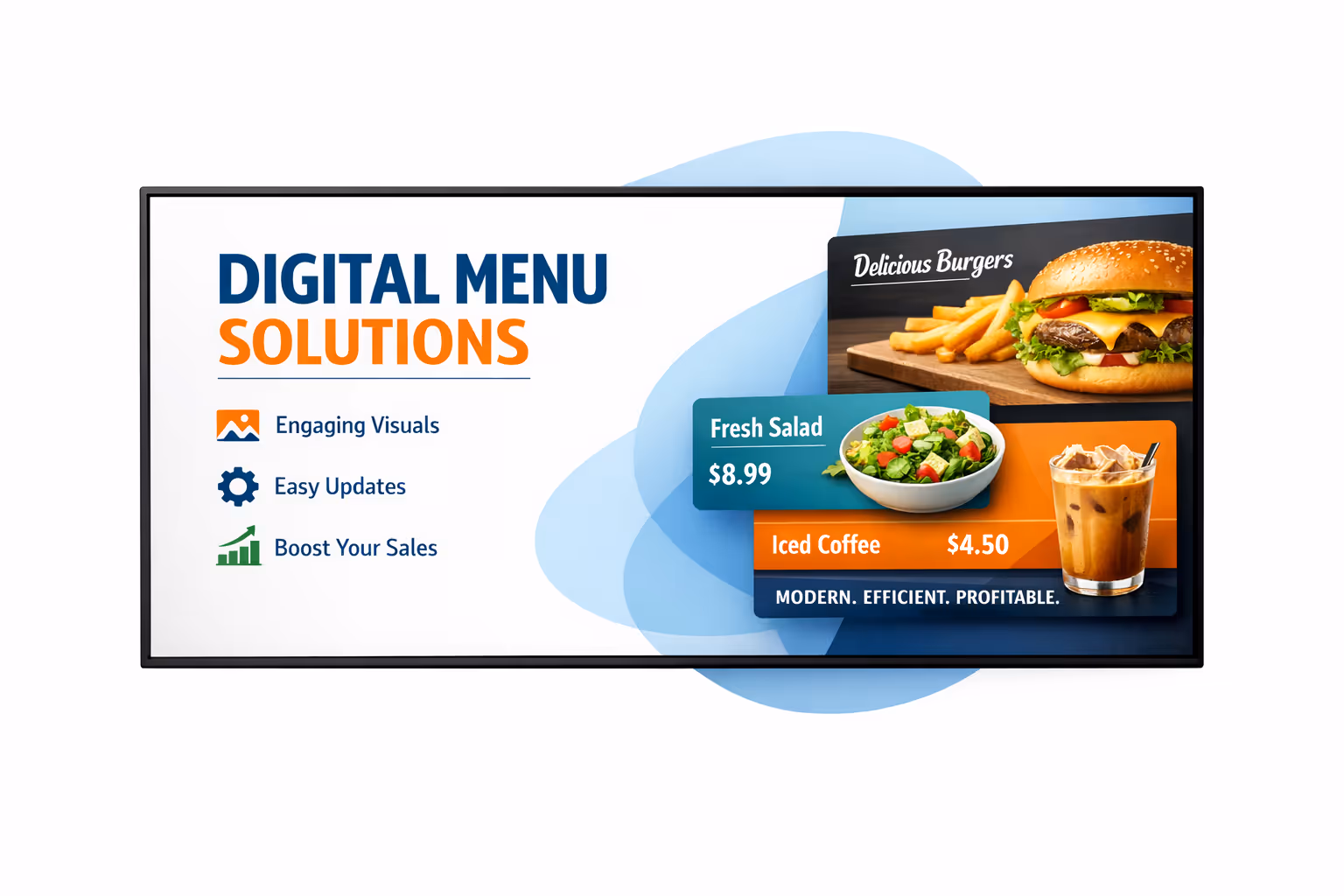 Digital menu digital signage dashboard for real time updates, scheduling, approvals, and device monitoring