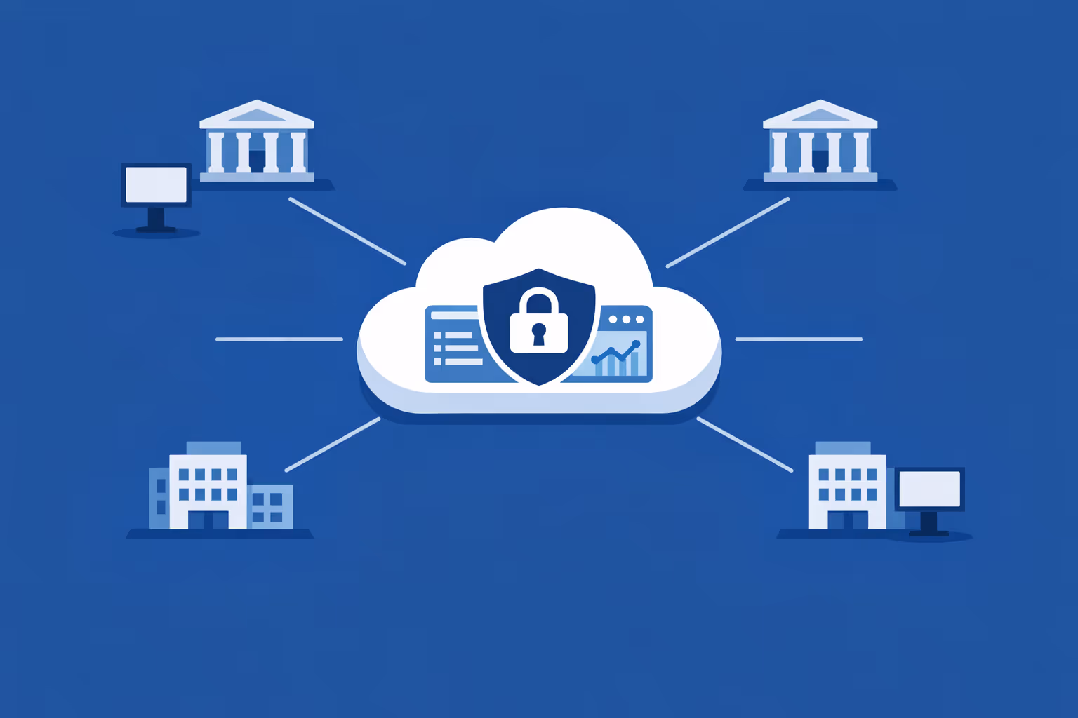 Affichage dynamique gouvernemental géré à travers plusieurs bureaux publics depuis un tableau de bord cloud unique pour des informations de service cohérentes