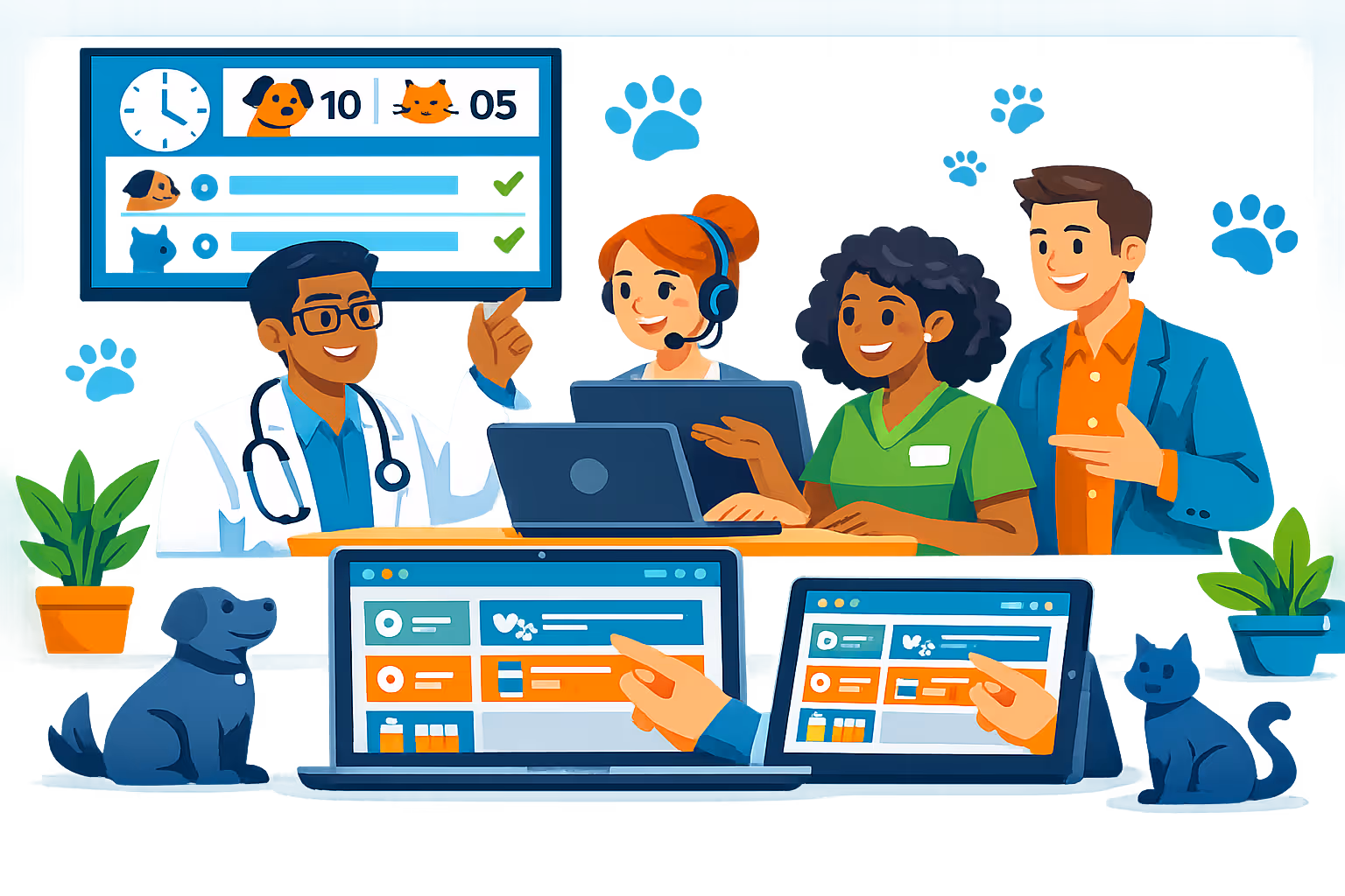 Start a 28 day free trial of veterinary digital signage with Disign