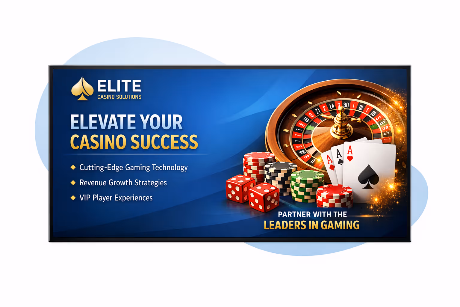 Casino digital signage dashboard showing scheduling, zone targeting, and device monitoring