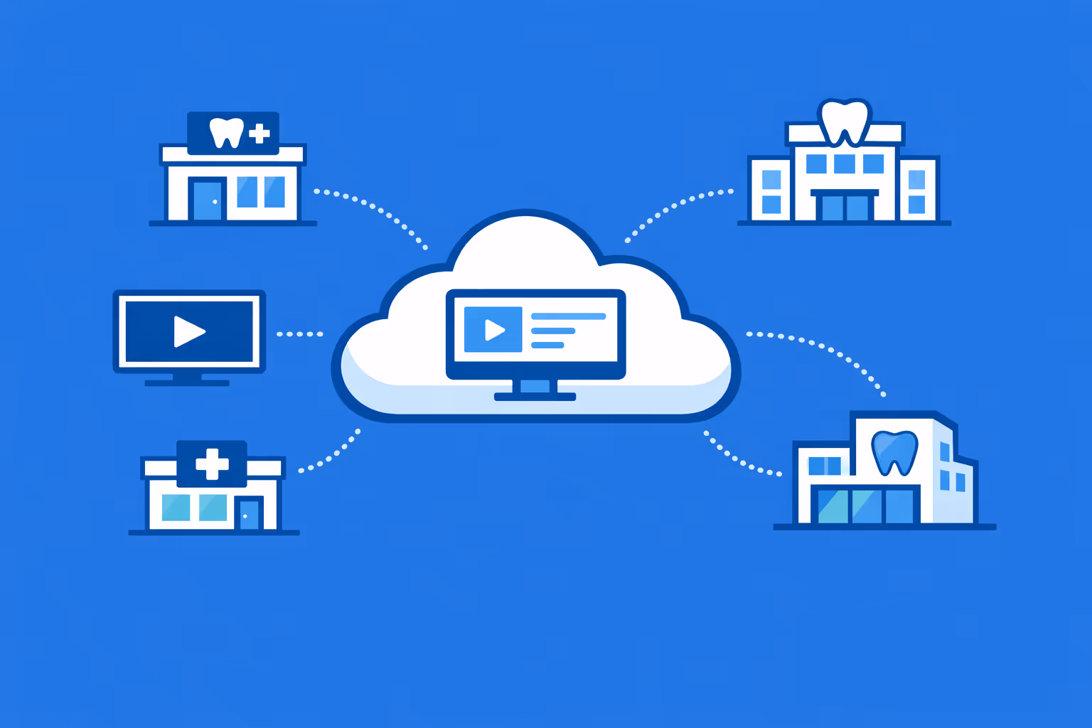Affichage dynamique dentale per reti di cliniche multi-sito con controllo centralizzato dei contenuti e branding coerente