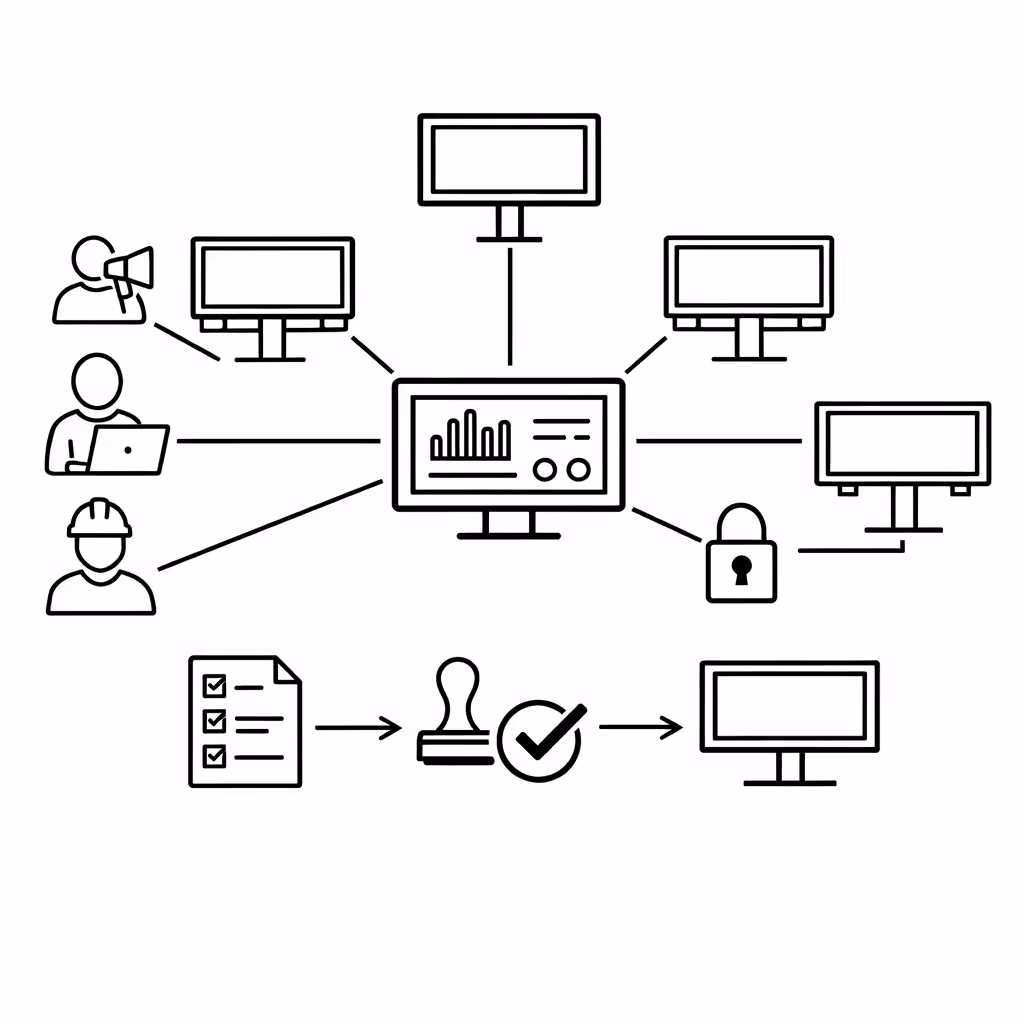 Permessi e approvazioni centralizzati per la pubblicità esterna digitale in Disign