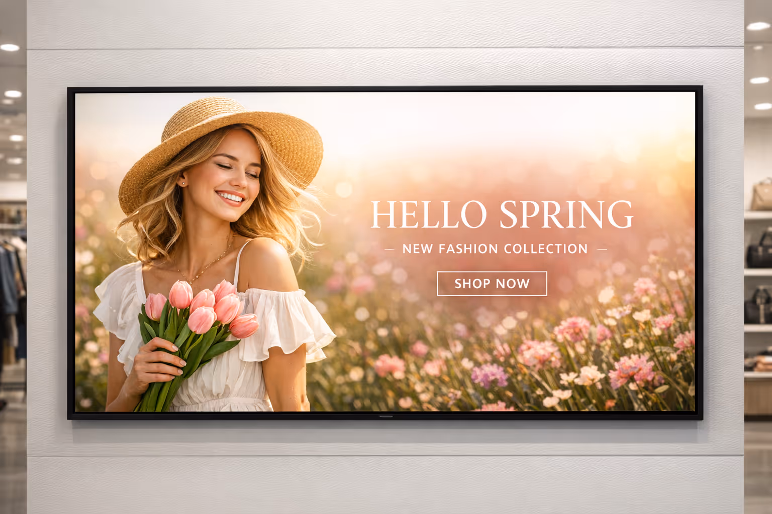 Retail digital signage on secure in-store screens with Disign