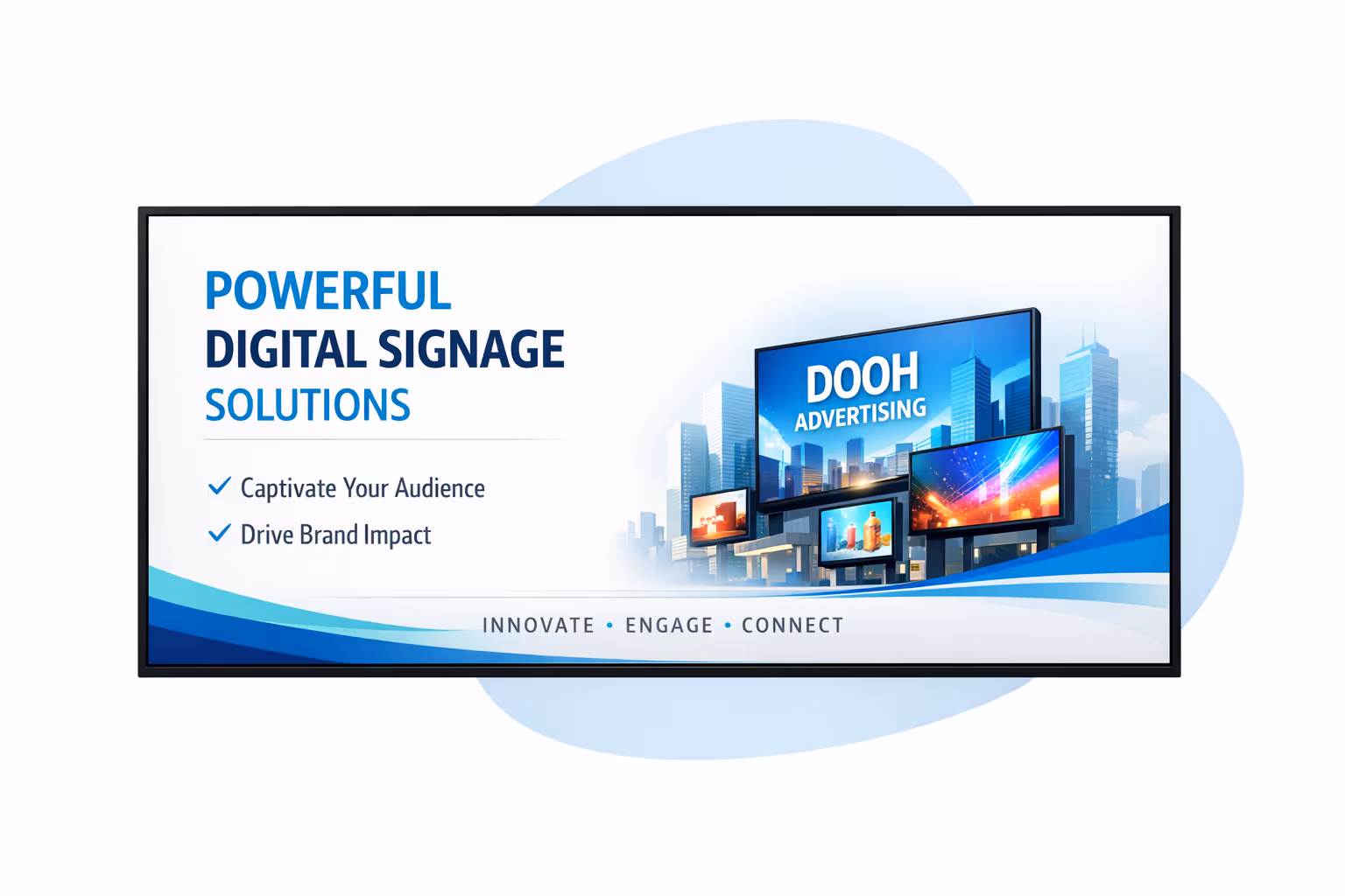 Digital out of home dooh digital signage dashboard for centralized scheduling, monitoring, and campaign control