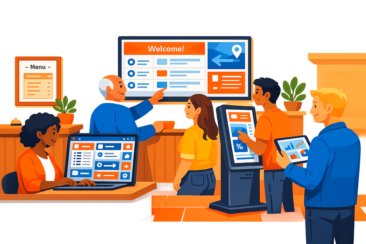 Hospitality digital signage consultation with Disign